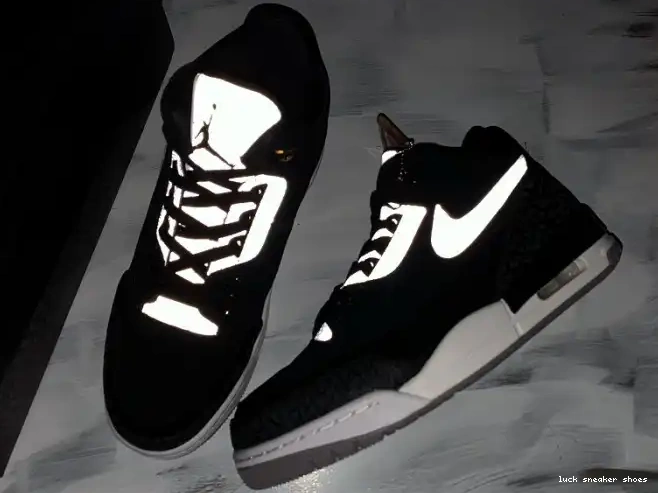 Rep LUCY CK4348-007 Cement Tinker Air 3 Jordan Black Grey 0522